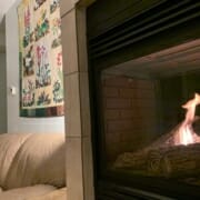 Cozy fireplace in Escalante, Utah